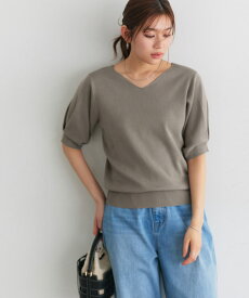 【春ニットフェア】【news zero/news every./情報ライブ ミヤネ屋/ZIP!/めざまし8/女性自身 紹介】今だけ送料無料 2wayパフハーフスリーブニット ☆ パフスリーブ サマーニット 半袖ニット 2way オフィス レディース きれいめ ピエロ