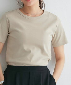 UVカット 接触冷感 機能性シンプルTシャツ ☆ トップス Tシャツ 機能性 シンプル ベーシック カジュアル ツヤ感 ピエロ ［Pierrot］