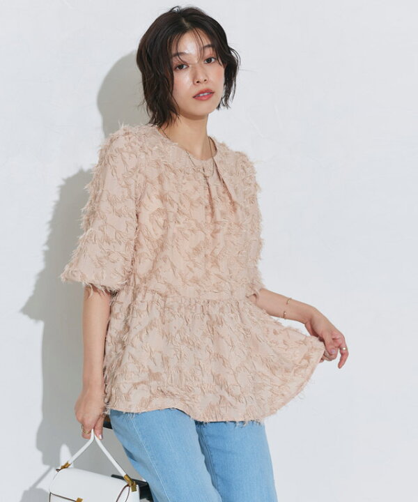 楽天市場】【MAX15％OFFクーポン】【夏SALE】ブラウス ジャカード 