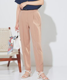 【3/10〜全品10％OFFクーポン】華やぎカラーがおトク！高見えすっきりテーパードパンツ ☆ パンツ レディース 低身長 身長 サイズ スラックス オフィスカジュアル きれいめ オフィス 小さいサイズ 高見え 後ろゴム ピエロ【Pierrot】