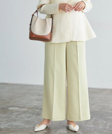 全品10%OFFクーポン★20％OFFクーポン対象★≪当日発送≫【送料無料】 ワイドパンツ レディース 高見えワイドパンツ 【低身長サイズ有】 パンツ 小さいサイズ センタープレス オフィス きれいめ 【Pierrot】 ピエロ