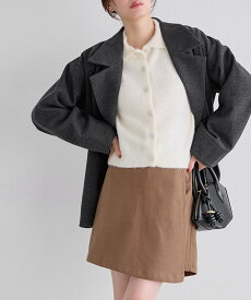 【全品10%OFFクーポン】メルトンPコート ☆ Pコート ピーコート アウター ミドル丈 Sサイズあり きれいめ オフィス レディース Pierrot ピエロ 送料無料