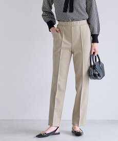 カット起毛ピンタックテーパードパンツ☆【低身長サイズ有】 起毛パンツ レディース パンツ 暖パン あったか ストレッチ きれいめ オフィス 通勤 ピエロ pierrot 送料無料