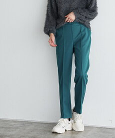 カット起毛ピンタックテーパードパンツ☆【低身長サイズ有】 起毛パンツ レディース パンツ 暖パン あったか ストレッチ きれいめ オフィス 通勤 ピエロ pierrot 送料無料