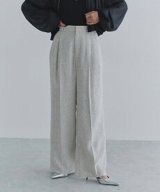 【MAX15％OFFクーポン】[ECLAM] サマーツイードタックパンツ ☆ パンツ サマーツイード フロントタック クラシカル フルレングス ECLAM クラム ECLAM ピエロ【Pierrot】 ピエロ 送料無料