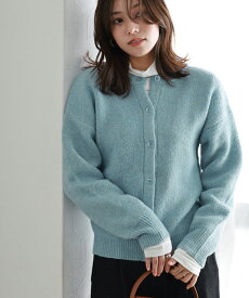【3/10〜全品10％OFFクーポン】≪冬SALE！≫≪当日発送≫ウォッシャブル2wayニットカーディガン ☆ カーディガン レディース ニット 洗える 2way クルーネック シンプル 羽織り レイヤード ピエロ