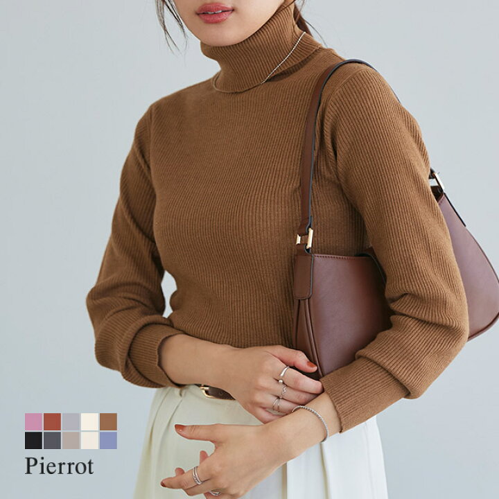 楽天市場】【B会場】リブタートルネックニット ☆ ニット レディース  