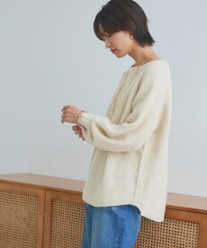 ≪最終SALE！≫[RASW]アルパカ混ボートネックニット ☆ ニット セーター アルパカ混 ボートネック 暖かい 上品 きれいめ ネイビー グレー レディース ピエロ 送料無料