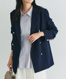 【全品10％OFFクーポン！】【スーパーSALE★5,490円！】≪当日発送≫ダブルボタンテーラードジャケット ☆ ジャケット テーラード ダブル チェック ヘリンボーン レディース きれいめ オフィス 通勤 オフィスカジュアル Pierrot ピエロ 送料無料