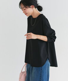 【MAX15％OFFクーポン】【スーパーSALE★2,690円！】【イージーケア】ジョーゼットTブラウス ☆ シンプル 上品 ドレープ 万能 シワ なりにくい サイドスリット こなれ感 ピエロ【Pierrot】 送料無料