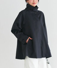 【全品10％OFFクーポン！】【スーパーSALE★6,290円！】撥水 花粉対策 2wayテントコート ☆ トレンチコート テントコート 2way ハリ感 美シルエット ポンチョ Aライン 体型カバー フード ピエロ 送料無料