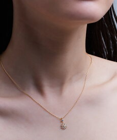 【ラスト全品10％OFFクーポン】ビジューフラワートップネックレス ☆ 高見え ゴールド 女性らしさ 上品 繊細 さりげない サイズ感 ネックレス ピエロ［Pierrot］【返品・交換不可】