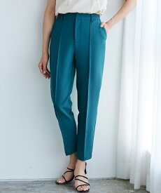 【MAX15%OFFクーポン】≪当日発送≫ピンタックストレートパンツ テーパード 【低身長サイズ有】 スラックス イージーケア オフィス きれいめ 9分丈 低身長 小さいサイズ 美脚 足長 カラー 卒業式 美脚パンツ レディース ピエロ 【Pierrot】【ドラマ着用】