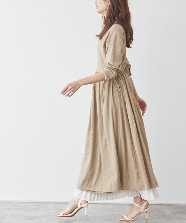 楽天市場 ファイナルバーゲン カシュクールシャツワンピース カシュクール シャツワンピ ワンピース ワンピ 綿100 コットン レディース 30代 40代 ピエロ Pierrot Md Pierrot ピエロ