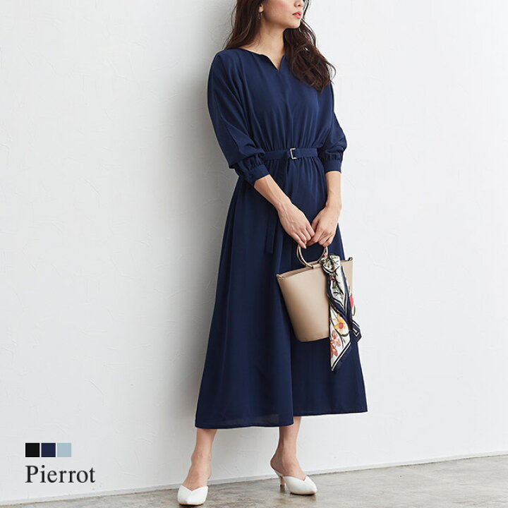 楽天市場 ベルト付きキーネック ブラウジングワンピース ワンピース ロング キーネック ベルト付き ウエストマーク ウエストゴム 膝下 長袖 レディース 30代 40代 ピエロ Pierrot Pierrot ピエロ 楽天市場 ベルト付きキーネック ブラウジングワンピース ワンピース ロング キーネック ベルト付き ウエストマーク ウエストゴム 膝下 長袖 レディース 30代 40代 ピエロ Pierrot Pierrot ピエロ