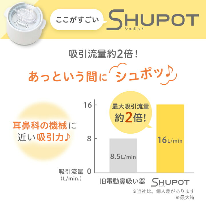 楽天市場】【入荷日未定】電動鼻吸い器 シュポット|0ヵ月頃〜 風邪予防 