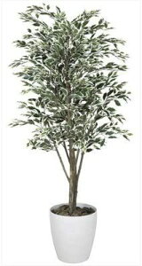 光触媒 人工観葉植物 光の楽園 ベンジャミンツリー斑入り 1.6m 153C380 サイズ 約 幅65×奥行65×高さ160cm(手作りのため、サイズの多少の誤差はご了承ください) 母の日