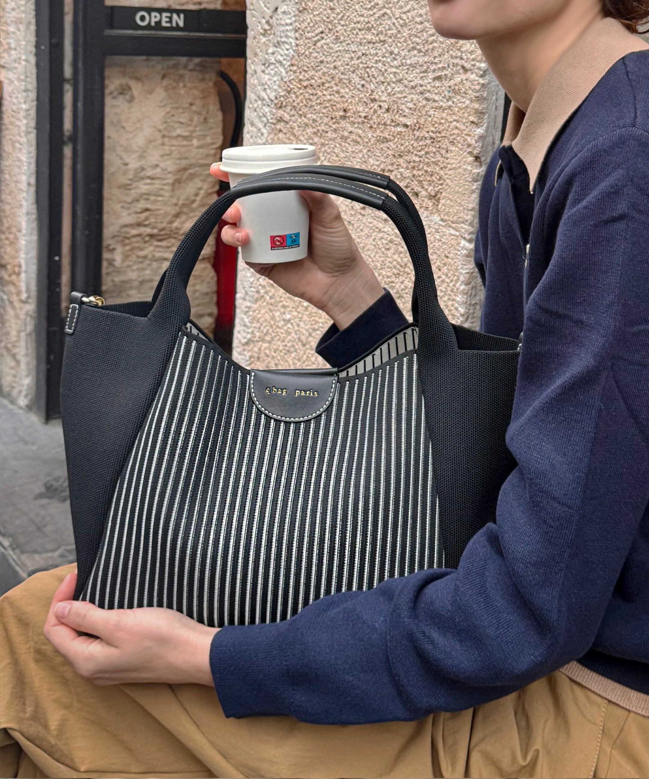 ニットバッグ　トリコット コロネット qbag
