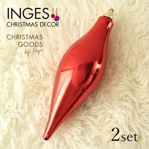 81098G003[129005]�h�C�c INGE-GLAS GOODS ����T�C�Y �t�B�j�A���^�I�[�i�����g ���b�h 32cm 2�� �h�C�c���A�� �N���X�}�X�c���[ �I�[�i�����g �N���X�}�X ���[���b�p �k�� �s�J�L���E�z�[�� �s�J�L