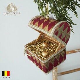 BR 37159[150006]ベルギー GOODWILL (グッドウィル) 宝石箱 11cm ヨーロッパ 北欧 クリスマスツリー オーナメント クリスマスオーナメント ピカキュウホーム ピカキュウhome
