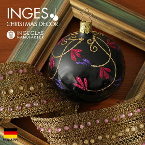 20970T008 �h�C�cINGE-GLAS MANUFAKTUR(�C���Q�E�O���X)��TREND2019[A24] �g�����h���C�� Kugel�@Felicity�@schwarz opal�@[A�{�[���I�[�i�����g�@�t�F���V�e�B�@�u���b�N�I�p�[��] �n���h���C�h�I�[�i�����g[A]