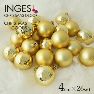 81223G001[120074]�h�C�c INGE-GLAS GOODS �{�[���A�v���X�`�b�N�A4 cm�A�S�[���h�@1�Z�b�g26�� �h�C�c���A�� �N���X�}�X�c���[ �I�[�i�����g �N���X�}�X ���[���b�p �k�� �s�J�L���E�z�[�� �s�J�L��