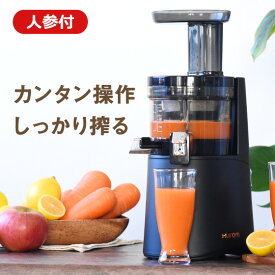 【 野菜セット 付 】 ジューサー スロージューサー ヒューロム H-AA マットブラック コールドプレス hurom HUROM h-aa HAA haa 低速ジューサー 低速回転ジューサー ジュース ストレートジュース 人参ジュース にんじんジュース ジュースクレンズ ゲルソン療法 H26