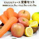 送料無料 無農薬人参ジュース定番セット(無農薬にんじん5Kg・りんご5個・レモン5個) にんじん 人参ジュース にんじんジュース コールドプレスジュース用 常温...