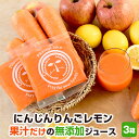 【3箱】にんじんジュース 人参ジュース 無添加 にんじんりんごレモンジュース 100ml×90P 無農薬 有機 人参 ニンジン 冷凍 野菜ジュース コールドプレス コールドプレスジュース ストレート ゲルソン療法 ファスティング ジュースクレンズ ダイエット 3種