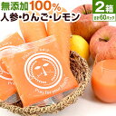 【2箱】にんじんジュース 人参ジュース 無添加 にんじんりんごレモンジュース 合計100ml×60パック ピカイチ野菜くん ニンジンジュース キャロットジュース コールドプレスジュース ストレート 国産 無農薬にんじん 有機 人参 りんご入り 人参りんごジュース まとめ買い 3種