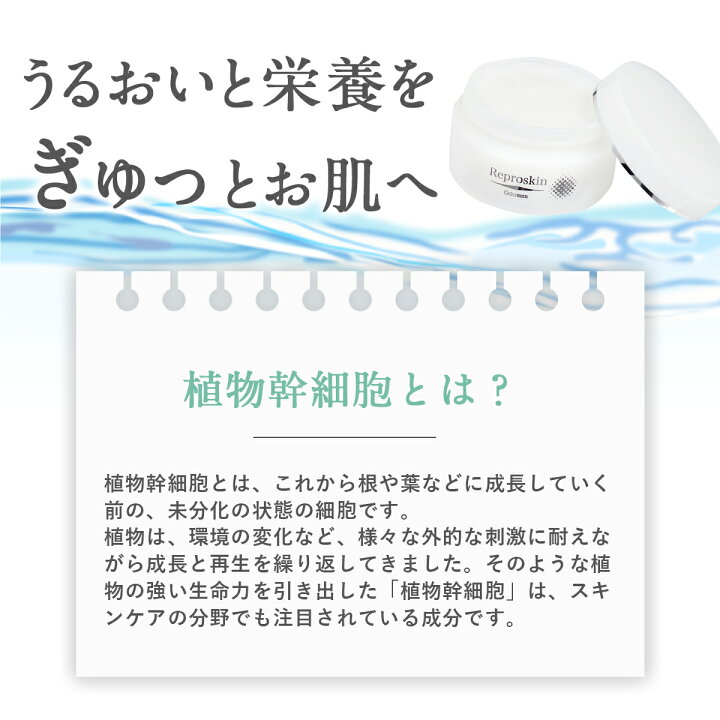 楽天市場 マラソン期間中 ポイント10倍 ニキビクリーム 3個セット 植物幹細胞エキス配合 リプロスキン ジェルクリーム 50g メンズ レディース 大人 ニキビ 跡 クレーター 色素沈着 消し 凸凹 脂性肌 敏感肌 乾燥肌 毛穴 用 あご おでこ 鼻 クレーター肌 美と