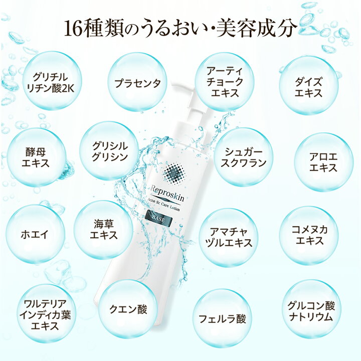 楽天市場 ニキビ跡 消し クレーター 化粧水 赤み 医薬部外品 薬用 リプロスキン ベース ローション 0ml メンズ レディース スキンケア 凸凹 脂性肌 敏感肌 乾燥肌 毛穴 用 あご おでこ 鼻 色素沈着 クレーター肌 美と健康 スキンケア専門 ピカイチ