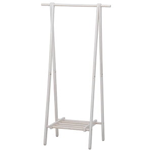 【ポイント2倍!】ハンガーラック 木製 収納棚付き 衣類ハンガー ラック 棚 折りたたみ 収納 バッグ置き コート掛け 洋服掛け 木製ラック シンプルラック 帽子掛け 帽子収納 バッグ収納 バ