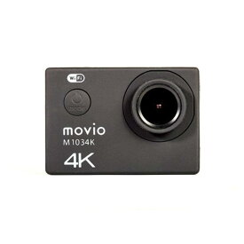 movio ウェアラブルカメラ WiFi機能搭載 4K Ultra HD アクションカメラ M1034K