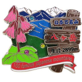 日本百名山[ピンバッジ]2段 ピンズ/八ヶ岳 エイコー トレッキング 登山 グッズ 通販