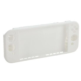 Nintendo Switch 任天堂 有機ELモデル用 シリコンカバー 一体型 ホワイト Z9372