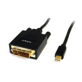 StarTech.com Mini DisplayPort - DVI 変換ケーブル/1.8m/mDP 1.2 - DVI-Dビデオ変換/1080p/ミニディスプレイポート - DVI シングルリンク映像コンバータ/パッシブアダプタケーブル/Mini DP または Thunderbolt 1-2 搭