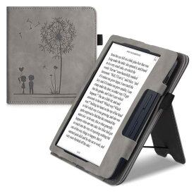 kwmobile 対応: Kobo Libra H2O ケース - 電子書籍カバー PUレザー - オートスリープ reader プロテクション コスミックナイトデザイン 青色/グレー/黒色