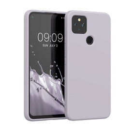 kwmobile スマホケース 対応: Google Pixel 4a 5G ケース - 極薄 TPU シリコン マイクロファイバー ブルーグレー