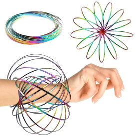 ARINKURIN マジックリング 魔法のスプリング 3D 立体 マジックブレスレット Flow Ring フロウリング 腕輪 ステンレス キネティックスプリング おもちゃ ストレス解消