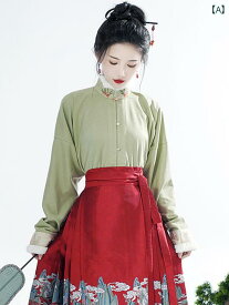 レディース トップス エキゾチック スカート 秋冬 中華風 コート 女性 明 式 漢服 変形 デイリー 飛行機袖 カーディガンに 合わせる