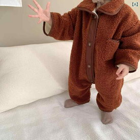 ベビーウェア かわいい 赤ちゃん 服 スーツ 冬 クロール スーツ 韓国 ベビー ジャンプ スーツ 綿 厚い 外出 スーツ