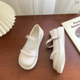 レディース シューズ 女性用 白 革靴 JK 和風 かわいい メリージェーン 人形 レトロ 大学 制服 靴