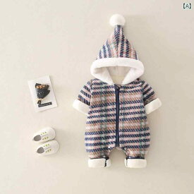 ロンパース かわいい ベビー ウェア カバーオール 0〜 9ヶ月 5歳 新生児 外出時 着用 幼児用 冬用 ベルベット 暖かい ウール ワンピース コットン 服