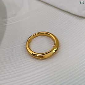 リング 指輪 アメリカ シンプル 光沢 ゴールド 顔料 リング レディースファッション 個性 光 高級 ハイエンド 精巧