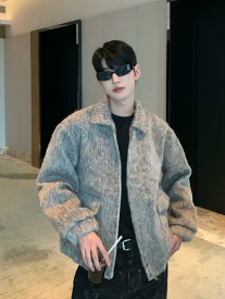 メンズ ジャケット かっこいい 韓国 ハイエンド ウール ジャケット 冬 ジャケット 厚手 綿 コート