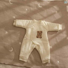ロンパース かわいい 新生児 ジャンプ スーツ 冬 厚手 幼児 暖かい 洗濯 バサミ 綿服 ベビー モンク スーツ