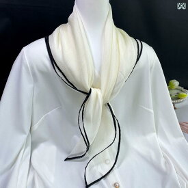 ソリッドカラー スカーフ 小さい 正方形 スカーフ レディース 春秋 装飾 スカーフ 韓国 ファッション 白い スカーフ シャツ