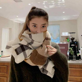ショール マフラー 韓国 大きい 正方形 スカーフ レディース イン ファッション 秋冬 ショール 学生 厚く 暖かい スカーフ