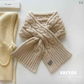 糸 ニット 無地 ショート 小さい スカーフ クロス スカーフ 学生 韓国 暖かい 韓国 ウール